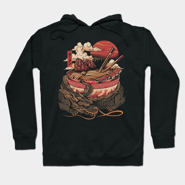 Dragon's Ramen Hoodie by Ilustrata